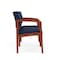 Lesro Lenox 2 Seat Tandem Seating W/ Arm, 44 in W 26 in L 31.5 in H LW2103 - alternate 2